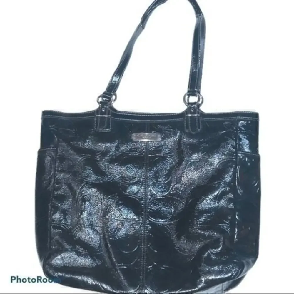 ▶️ Coach ◀️ F19818 North South Signature purse